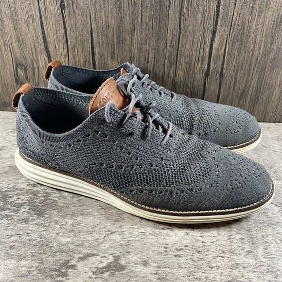 Cole Haan Original Grand $150 Men\'s Wingtip Oxfords Shoes Size 9.5 M C27961 Cole Haan Mens Original Grand Oxfords Shoes Gray C27961  main image 4